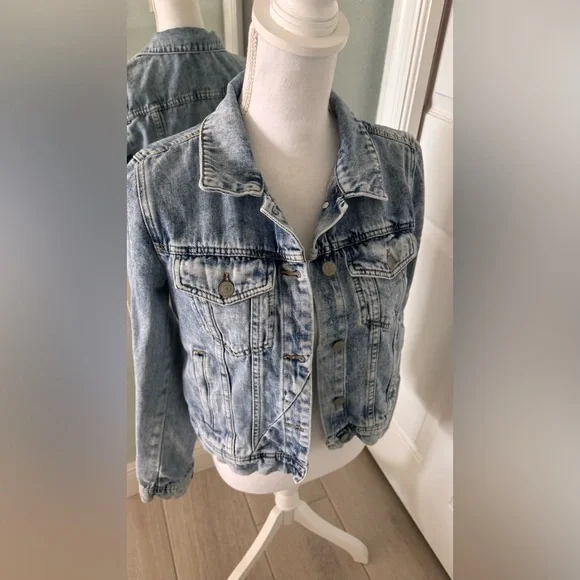 Free People Rumors Denim Jacket Sz S. - Picture 14 of 16